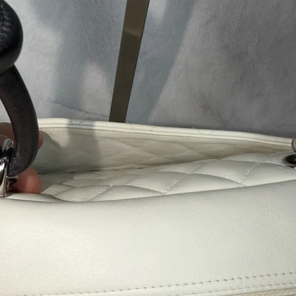 CHANEL Cambon Bowler Bag with Black Trim - Picture 5 of 14